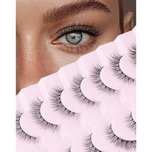 Natural Lashes Wispy Lashes Natural Look False Eyelashes Soft Fluffy Fake